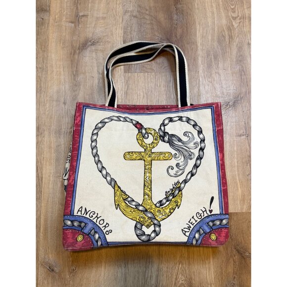 Brighton "Seas The‎ Day" Canvas Tote Bag - Picture 4 of 6